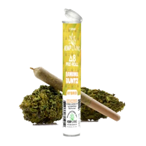 Hemp Living – Delta 8 Flower 1g Pre-Roll – Banana Runtz High Potency Kief Infused
