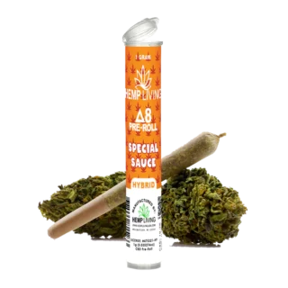 Hemp Living – Delta 8 Flower 1g Pre-Roll – Special Sauce