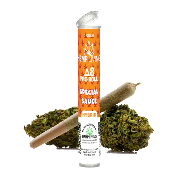 Hemp Living – Delta 8 Flower 1g Pre-Roll – Special Sauce