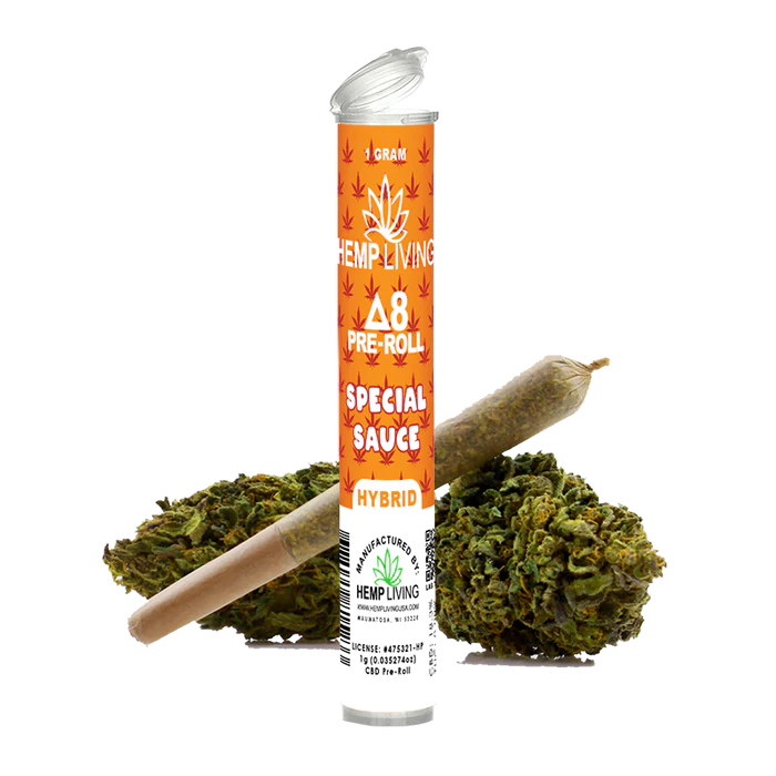 Hemp Living – Delta 8 Flower 1g Pre-Roll – Special Sauce