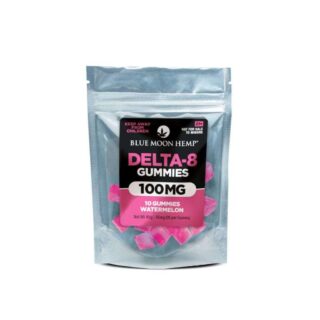 Blue Moon Hemp Delta 8 Gummies – Watermelon 10mg 10 Count