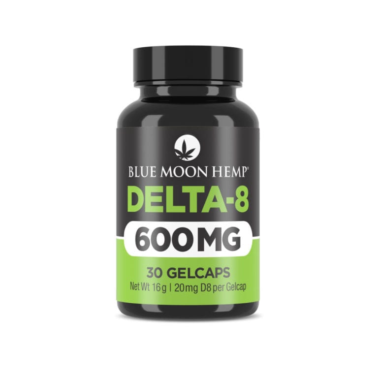 Blue Moon Hemp Delta 8 THC Gel Caps 20mg