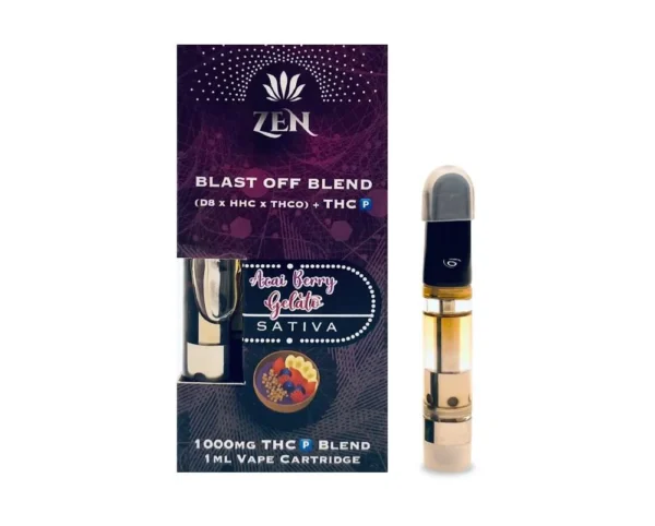 Acai Berry Gelato D8 x HHC + THCP Vape Cart 1ML