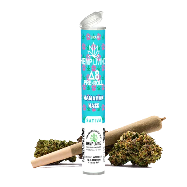 Hemp Living – Delta 8 Flower 1g Pre-Roll – Hawaiian Haze