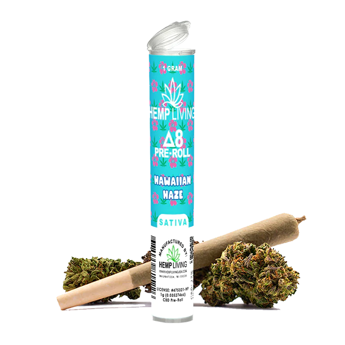 Hemp Living – Delta 8 Flower 1g Pre-Roll – Hawaiian Haze